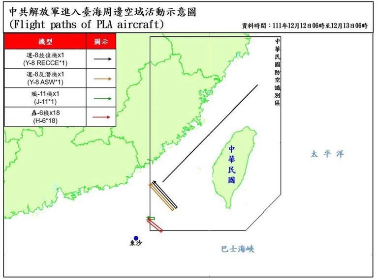China sends 21 aircraft into Taiwan’s air defense identification zone