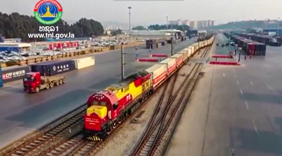 Train brings goods from China to Thailand and back to China for first time