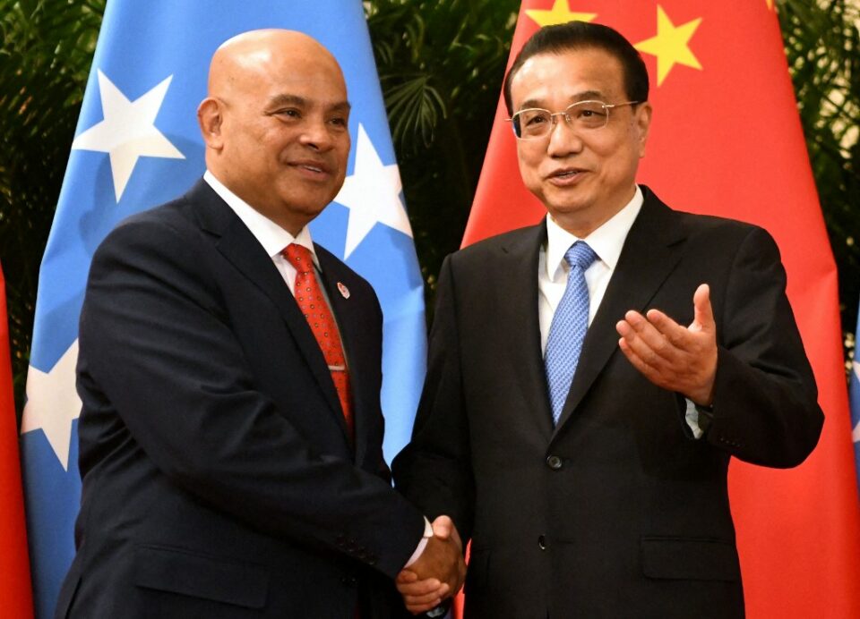 Micronesia’s outgoing president calls to cut ties with China, recognize Taiwan