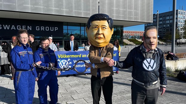 Protesters disrupt Volkswagen shareholder meeting over alleged Uyghur forced labor