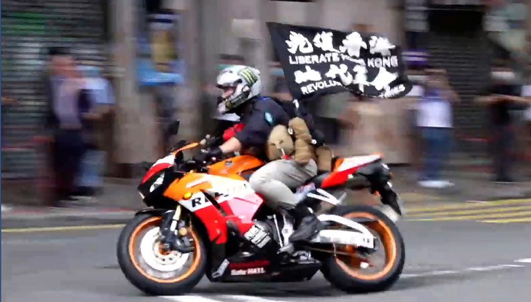 Motorcycle protester appears in ‘confessional’ video