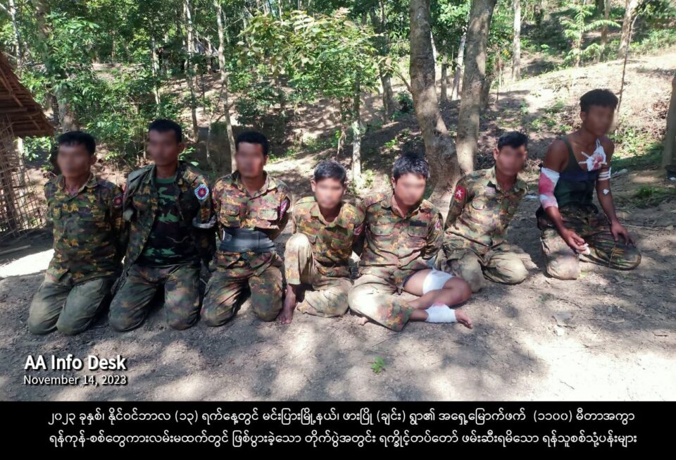 Myanmar junta soldiers surrender in ethnic army’s first Tanintharyi win