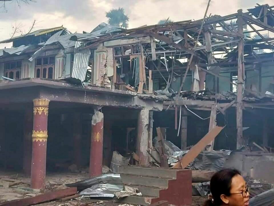 Myanmar airstrike on monastery where villagers were sheltering kills 17 activists