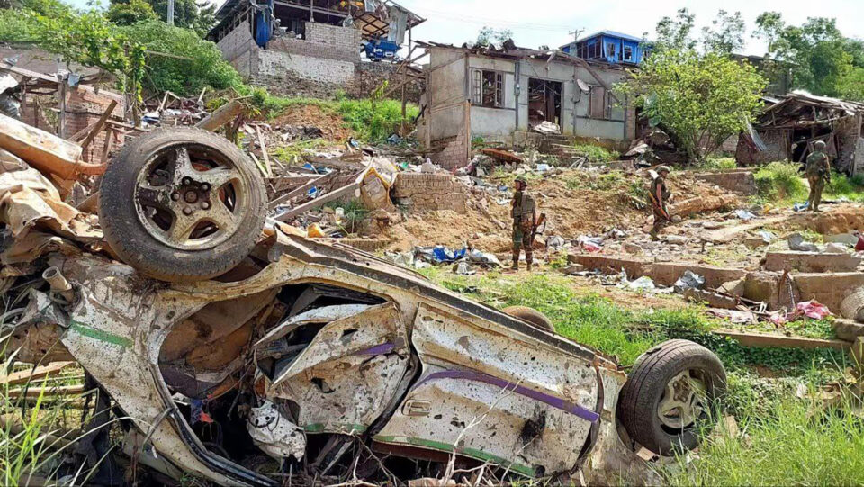 Myanmar junta bombs rebel-held town in Shan state killing 8