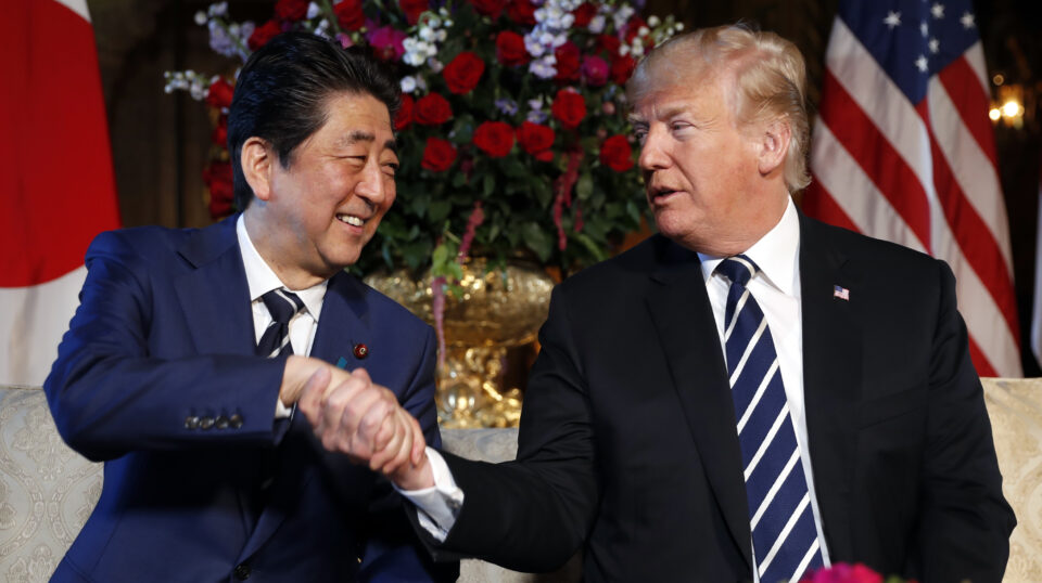 Trade dominates Trump’s talks with Japanese leader