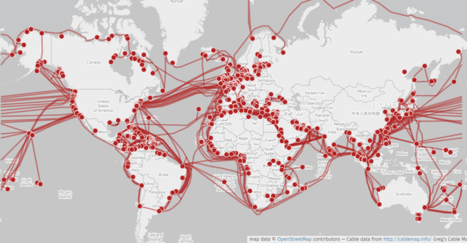 How undersea communication cables surrounding Taiwan could be targeted by China