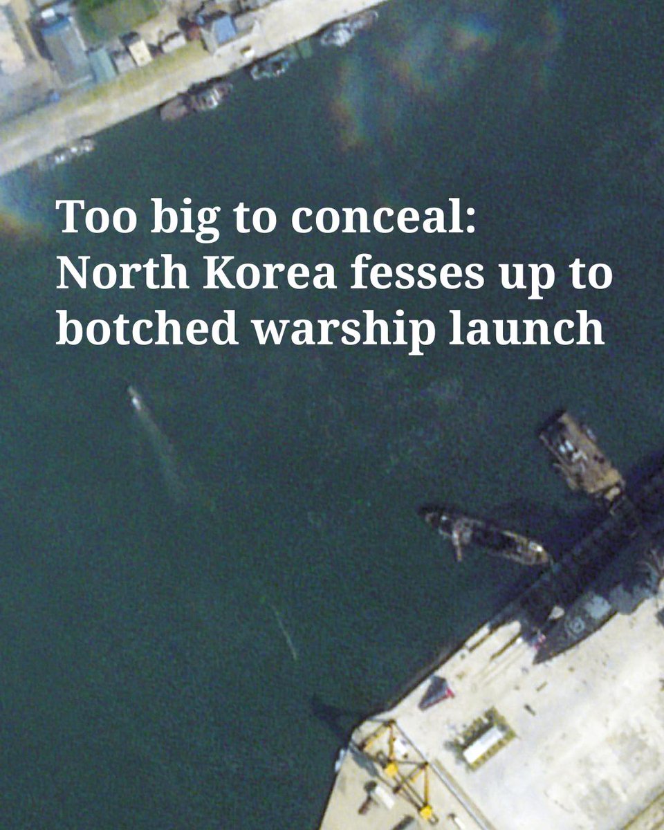Too big to conceal: North Korea fesses up to botched warship launch