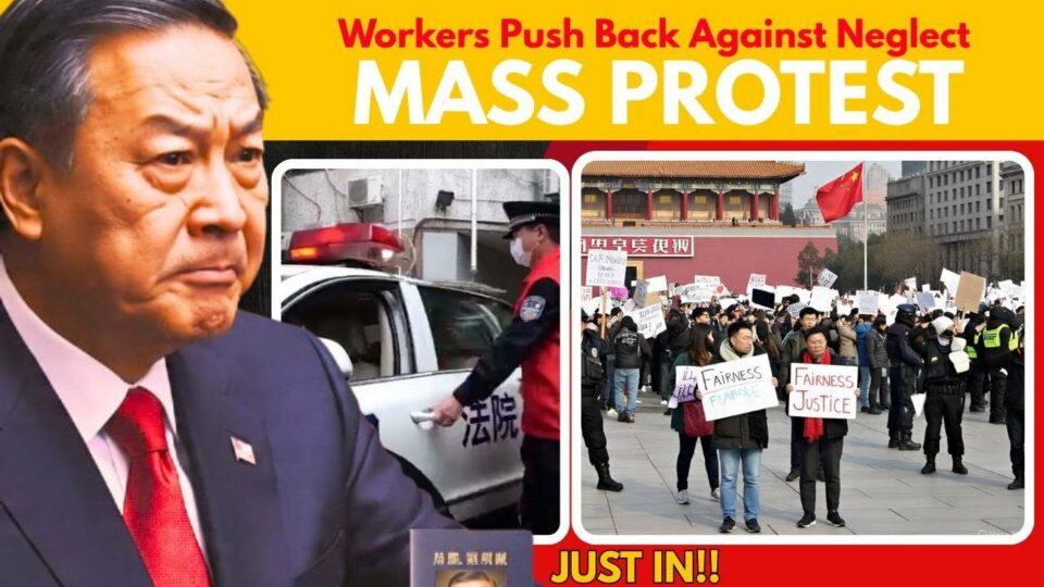 Unpaid Chinese workers protest over unpaid wages as economic woes persist
