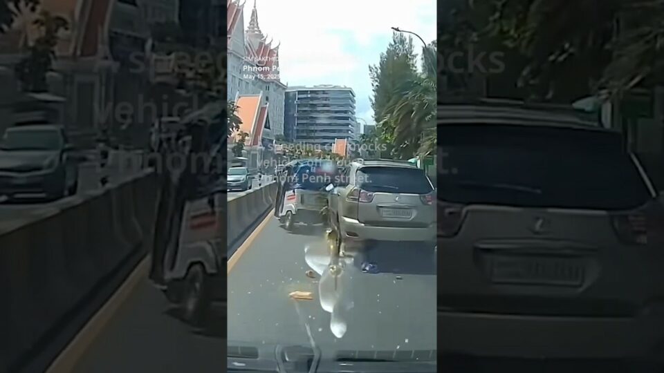 Viral video of senior police officer in drunken car wreck stokes anger in Cambodia